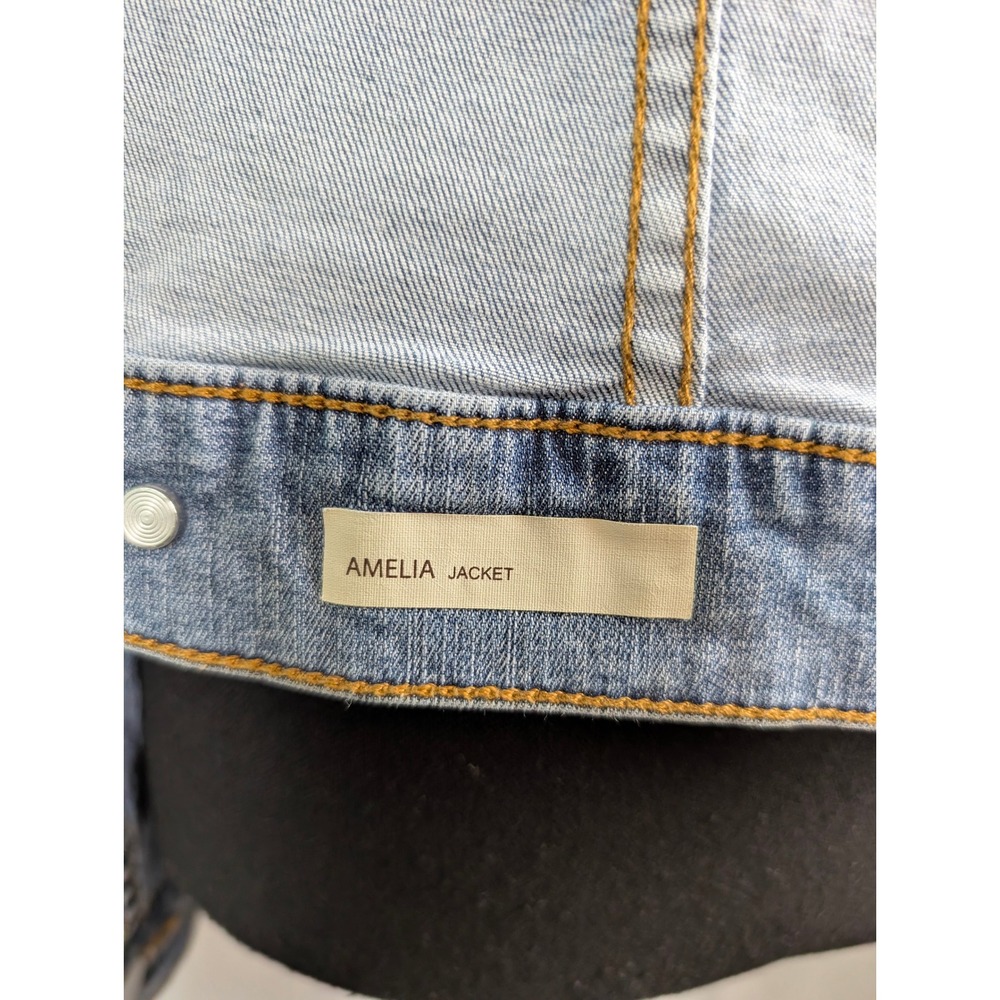Kut From The Kloth Amelia Jacket Women Size S Light Wash Blue Excellent - Picture 7 of 9
